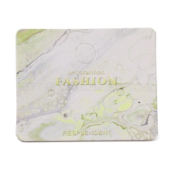 Papier Ohrring Display-Karten&nbsp;CDIS-WH0006-04E