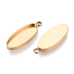 Composant de cabochon de pendentif en acier inoxydable 304&nbsp;STAS-Q113-25B-G
