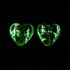 Perline luminose fatte a mano con sabbia dorata&nbsp;FOIL-B001-03D