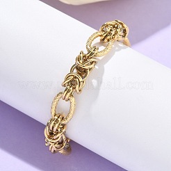 304 Edelstahl-Armbänder mit ovalen Gliedern für Damen&nbsp;BJEW-U038-02G