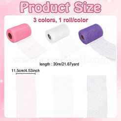 3 Rolle 3 Farben Polyester-Netzgewebe&nbsp;AJEW-FG0004-15