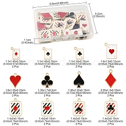 24pcs 12 pendentifs en émail en alliage de style&nbsp;ENAM-FS0002-96