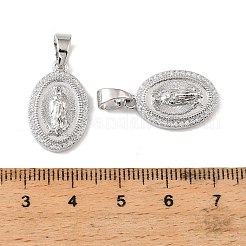 Pendentifs en laiton et zircone cubique transparent&nbsp;KK-G558-08P