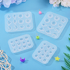 4 Uds. Moldes de silicona para pendientes diy&nbsp;DIY-TADJ0001-16