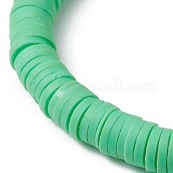 7 Stück 7-farbiges Polymer-Ton-Heishi-Surfer-Stretch-Armband-Set&nbsp;BJEW-JB09639