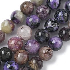 Chapelets de perles de charoite naturel&nbsp;G-C270-O03-08