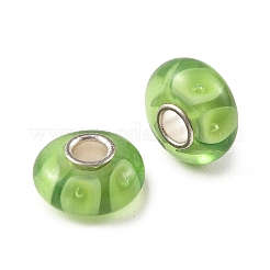 Perline europee in vetro lavorato a lume e con anima in ottone&nbsp;LAMP-P019-01P-20