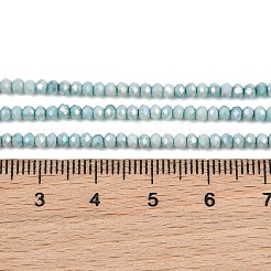 Galvanoplastie rondelles perles de verre brins&nbsp;GL-T021-2x2.5mm-17-23