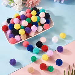 120 Stück 12 Farben hochelastischer Polyester-Pomponball&nbsp;DIY-TA0013-41