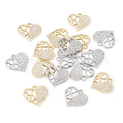 16 colgante de aleación con micropavé de rhinestone en 2 colores&nbsp;FIND-TA0010-15