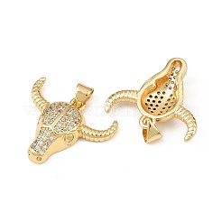 Messing micro pave klare zirkonia anhänger&nbsp;KK-F919-31A-G