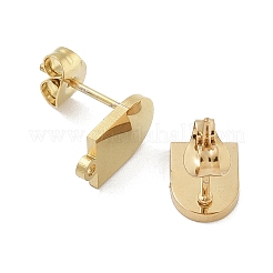 Accesorios para pendientes de botón de acero inoxidable 304 con revestimiento de iones de arco (IP)&nbsp;STAS-I206-114G