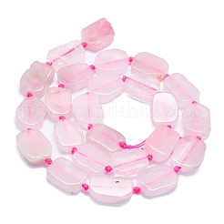 Chapelets de perles en quartz rose naturel&nbsp;G-K245-J03-C01