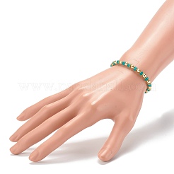 Bracelets de perles extensibles de pierres précieuses mélangées naturelles&nbsp;BJEW-JB06244
