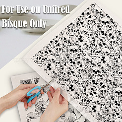 6 Stück 6 Stile Papier-Keramik-Aufkleber&nbsp;DIY-SD0002-07E