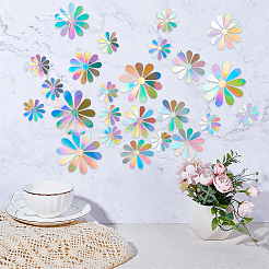 Selbstklebende 3D-Papierwandaufkleber mit Sonnenblumen&nbsp;DIY-WH0349-148