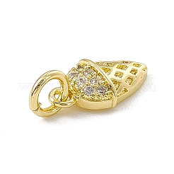 Ciondoli gelato in ottone con micro pavé di zirconi chiari&nbsp;ZIRC-F132-69G