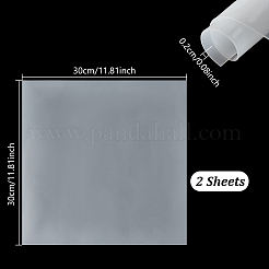 Alfombrilla de silicona cuadrada antideslizante resistente al calor reutilizable&nbsp;AJEW-WH0661-92