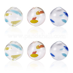 6pcs 3 Farben transparente Glasperlen&nbsp;GLAA-TA0003-97