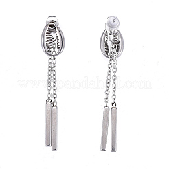 Orecchini a nappa con catena in acciaio inossidabile 304&nbsp;EJEW-I248-35