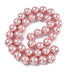 Perles de perles de coquille galvanoplastie&nbsp;BSHE-G041-10mm-05