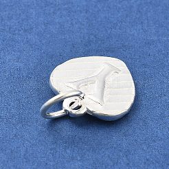 925 breloque en forme de cœur en argent sterling avec lettres majuscules&nbsp;STER-S009-13Y-S
