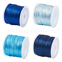 4 Rolle Nylon-Rattail-Satinschnur in 4 Farben&nbsp;NWIR-TA0001-39C