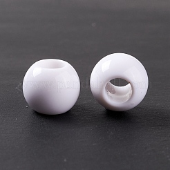 Perles européennes en acrylique opaque&nbsp;OPDL-C002-11B