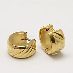 Boucles d'oreilles créoles tendance en acier inoxydable 304&nbsp;EJEW-G124-M15