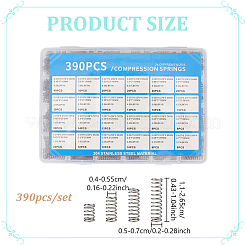 390 Stück mechanische Druckfedern aus Edelstahl 304&nbsp;FIND-WH0521-230