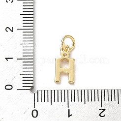 Breloques de zircone cubique clair pavés en laiton&nbsp;KK-A273-01G-H