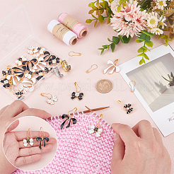 DIY-Maschenmarkierer-Sets mit Schleifenmotiv&nbsp;DIY-ME0001-04