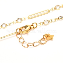 Ensemble de bijoux en zircone cubique transparente pour fille femme&nbsp;SJEW-JS01214
