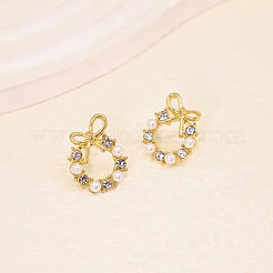Boucles d'oreilles en laiton avec micro pavé de zircons cubiques pour femmes&nbsp;HC2180