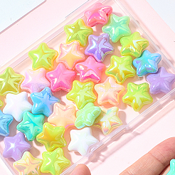 40 Stück UV-beschichtete undurchsichtige Acrylperlen&nbsp;PACR-SC0001-12