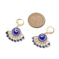 Orecchini leberback fatti a mano con malocchio in lume&nbsp;EJEW-MZ00352-03
