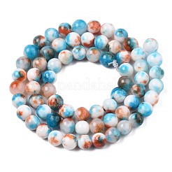 Brins de perles de pierres précieuses de jade persan teint naturel&nbsp;G-R271-6mm-XP16