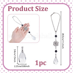 Decorazione pendente in acrilico e vetro&nbsp;HJEW-DR00065
