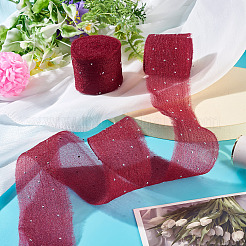 2 rouleau de ruban en polyester thermocollant à strass et bords francs&nbsp;OCOR-TA0003-95J