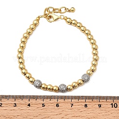 Runde Messingperlenarmbänder für Damen&nbsp;BJEW-K244-09G