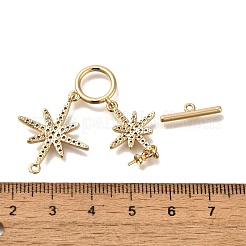 Fermagli a ginocchiera in zircone chiaro micro pavè di ottone&nbsp;KK-M301-21G