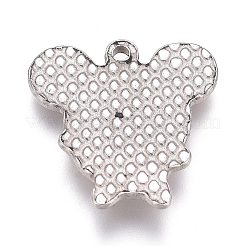 Colgantes de acero inoxidable 304 resistentes al deslustre con engastes de rhinestone.&nbsp;STAS-H119-06P