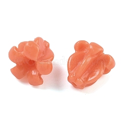 Cuentas talladas de coral sintético&nbsp;LS-CORA-K010-01G