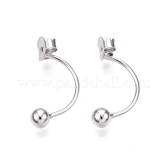 Anti-ossidazione rodiato 925 dadi per orecchini a frizione in argento sterling&nbsp;STER-N016-28P