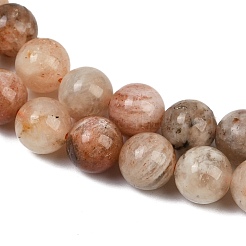 Hilos de cuentas de piedra solar de Arusha natural&nbsp;G-P488-04B