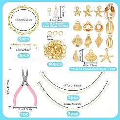 Kit per realizzare collane e braccialetti a tema oceano&nbsp;DIY-PH00003