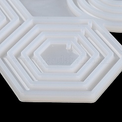 Sechseckige/runde/ringförmige DIY-Anhänger-Silikonformen&nbsp;SIMO-R002-04