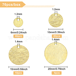 76 ciondolo in ottone di 4 misure&nbsp;KK-BC0002-67