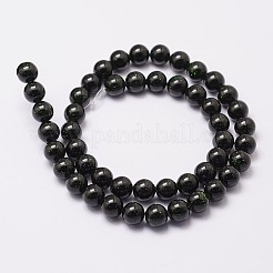 Sintetici verde perline Goldstone fili&nbsp;G-N0178-02-12mm