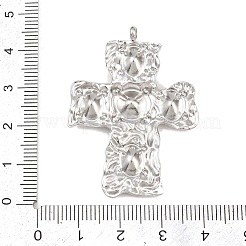 Ciondoli in acciaio inossidabile 304 con micro pavé di zirconi cubici&nbsp;STAS-P421-02P-A